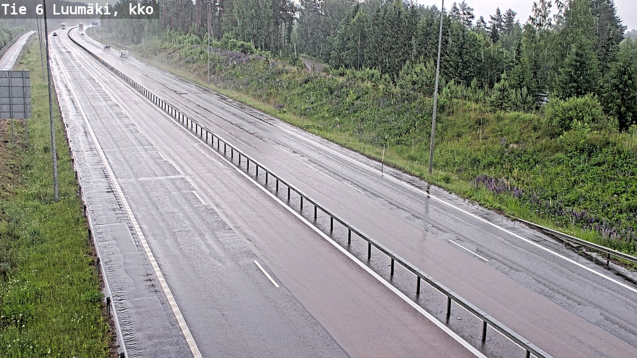 Kelikamerat Kuva Tie 6 Luumäki, kirkko, Luumäki, Etelä-Karjala