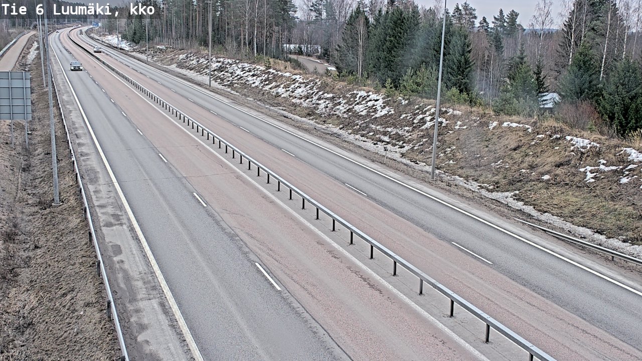 Weather Camera Image Väg 6 Luumäki, kirkko, Luumäki, Etelä-Karjala