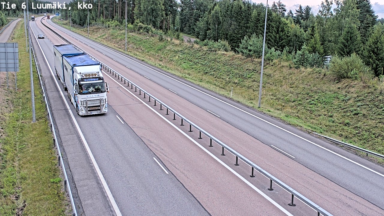 Weather Camera Image Road 6 Luumäki, kirkko, Luumäki, Etelä-Karjala
