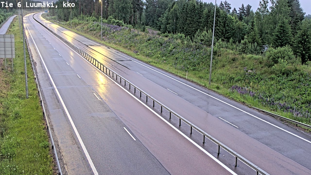 Kelikamerat Kuva Tie 6 Luumäki, kirkko, Luumäki, Etelä-Karjala