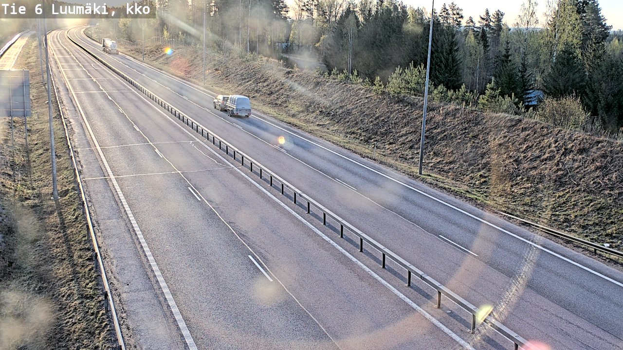 Weather Camera Image Road 6 Luumäki, kirkko, Luumäki, Etelä-Karjala