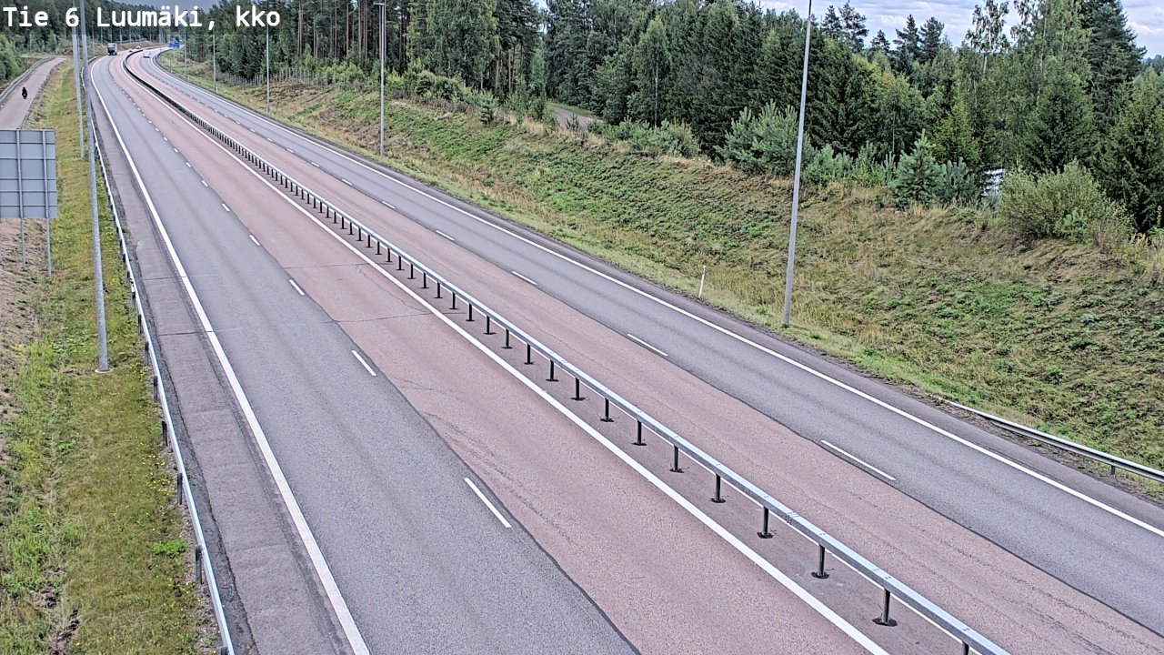 Weather Camera Image Road 6 Luumäki, kirkko, Luumäki, Etelä-Karjala