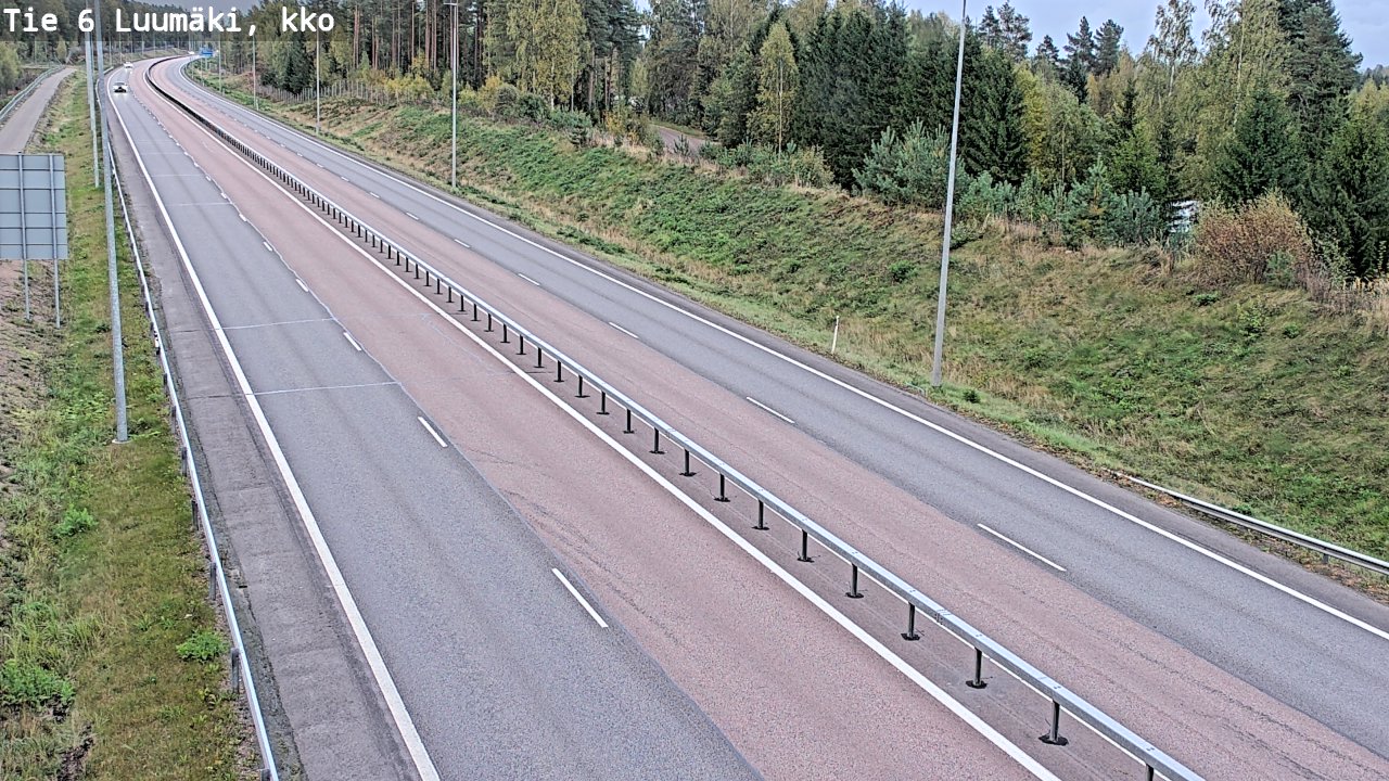 Weather Camera Image Road 6 Luumäki, kirkko, Luumäki, Etelä-Karjala