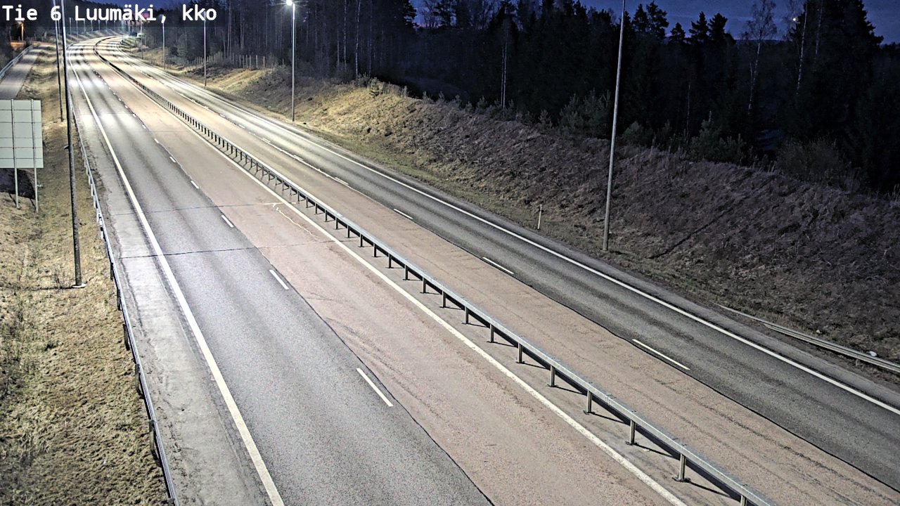 Weather Camera Image Väg 6 Luumäki, kirkko, Luumäki, Etelä-Karjala