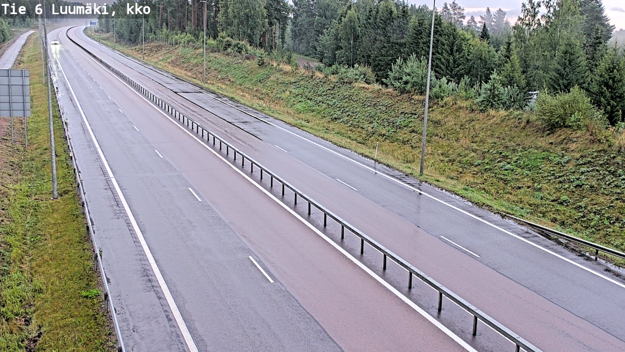 Kelikamerat Kuva Tie 6 Luumäki, kirkko, Luumäki, Etelä-Karjala