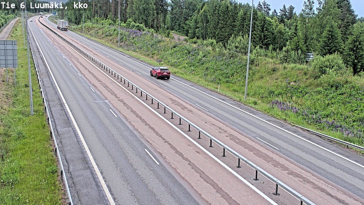 Kelikamerat Kuva Tie 6 Luumäki, kirkko, Luumäki, Etelä-Karjala