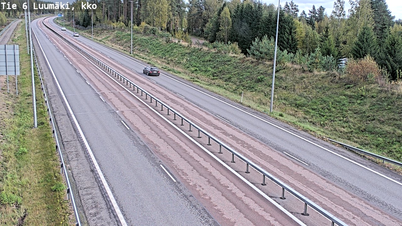 Weather Camera Image Road 6 Luumäki, kirkko, Luumäki, Etelä-Karjala