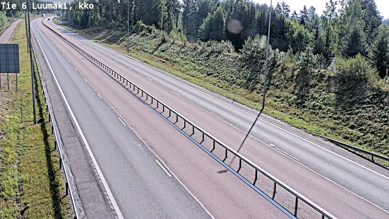 Kelikamerat Kuva Tie 6 Luumäki, kirkko, Luumäki, Etelä-Karjala