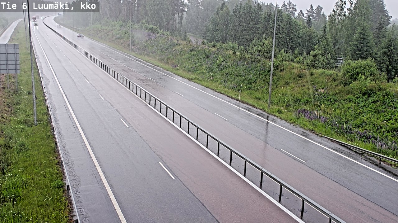 Kelikamerat Kuva Tie 6 Luumäki, kirkko, Luumäki, Etelä-Karjala
