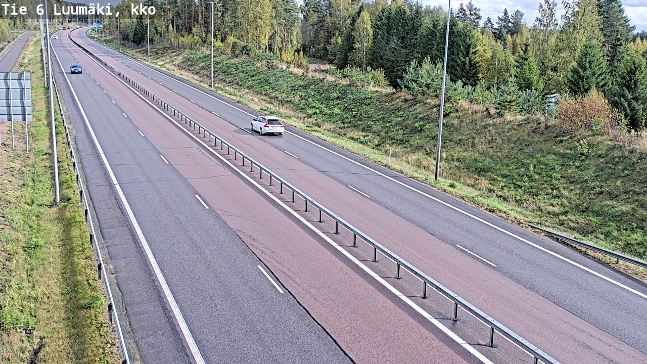 Weather Camera Image Road 6 Luumäki, kirkko, Luumäki, Etelä-Karjala