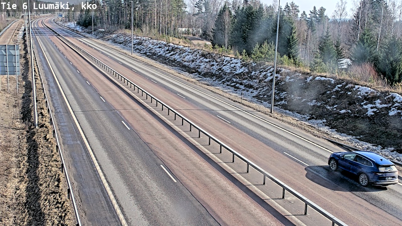 Weather Camera Image Väg 6 Luumäki, kirkko, Luumäki, Etelä-Karjala