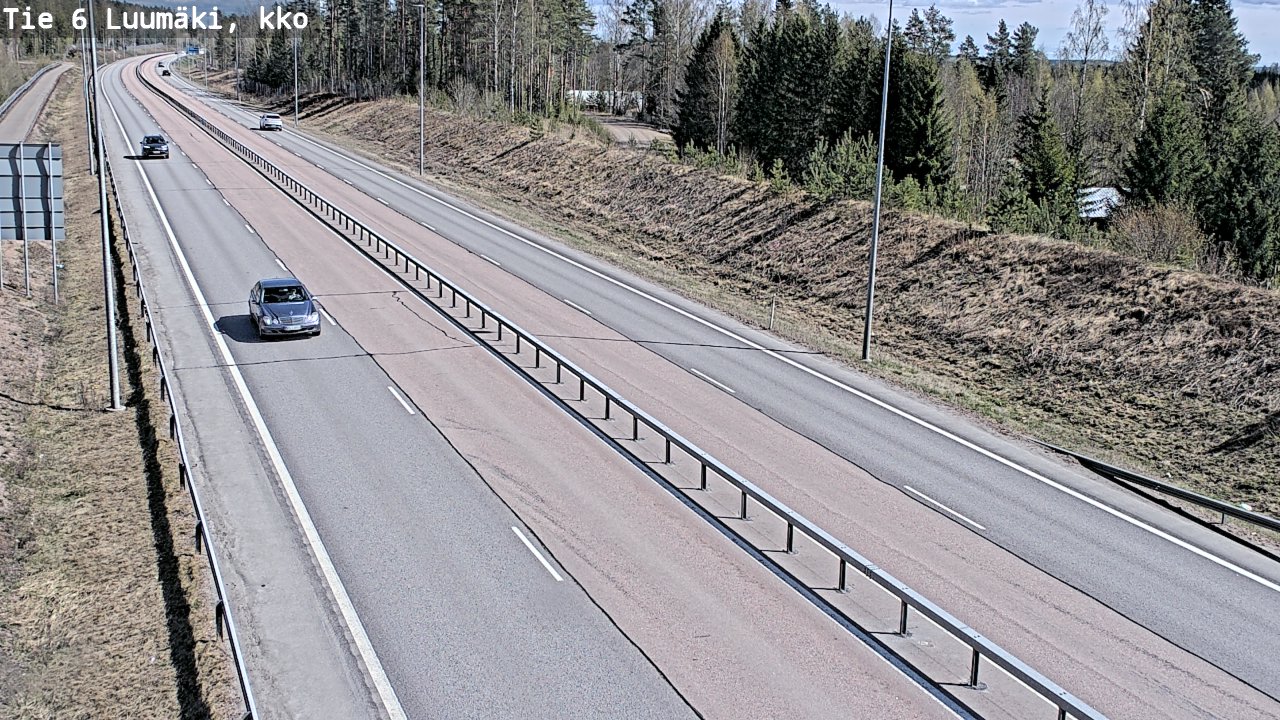 Weather Camera Image Väg 6 Luumäki, kirkko, Luumäki, Etelä-Karjala