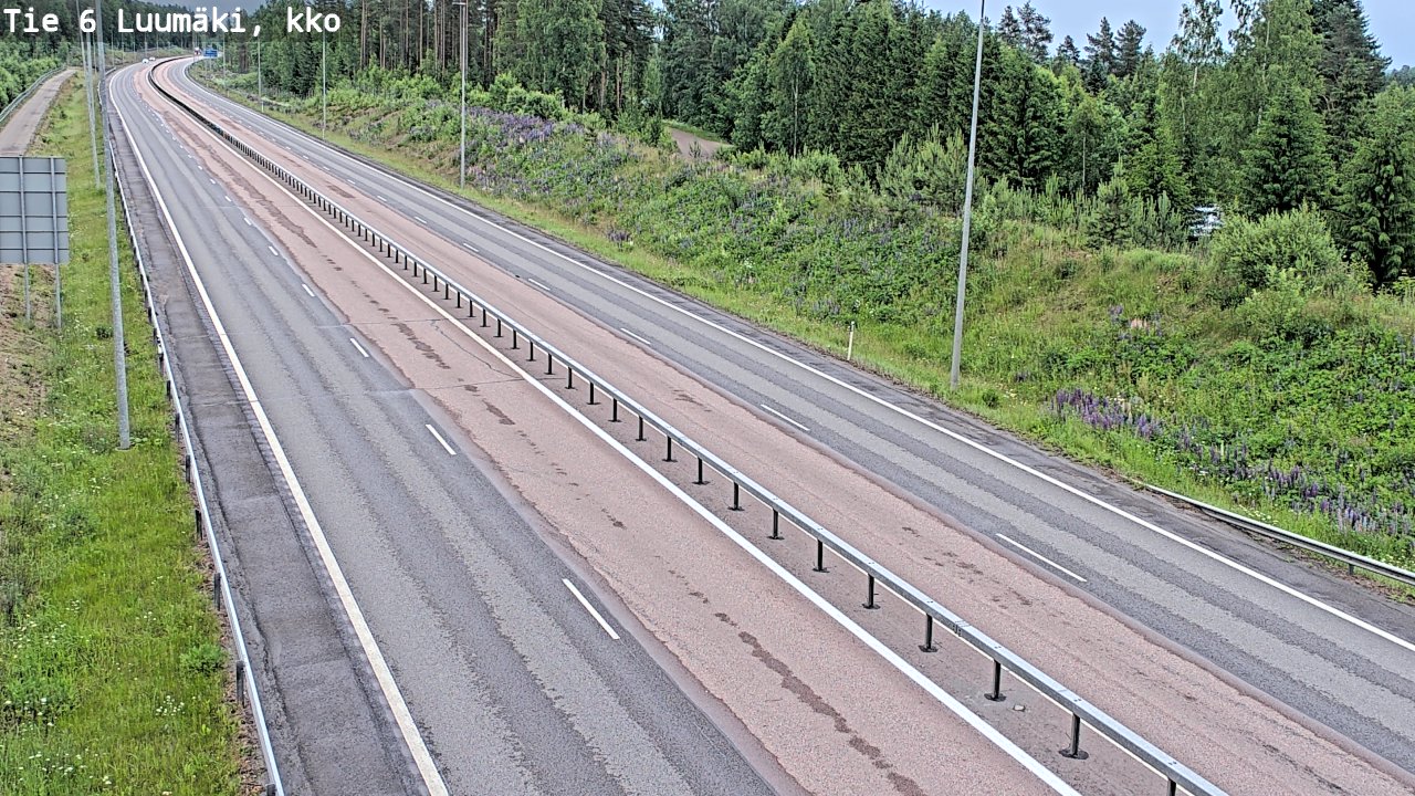 Kelikamerat Kuva Tie 6 Luumäki, kirkko, Luumäki, Etelä-Karjala