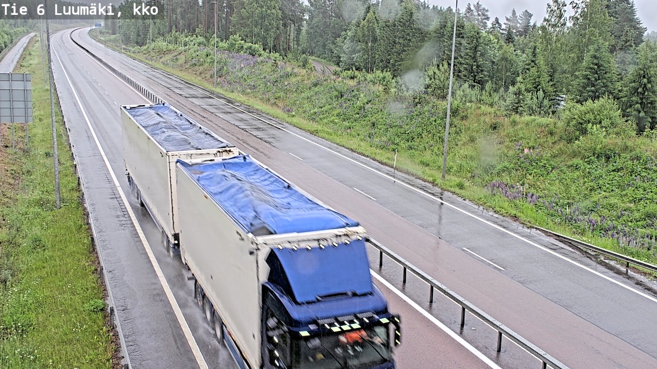 Kelikamerat Kuva Tie 6 Luumäki, kirkko, Luumäki, Etelä-Karjala