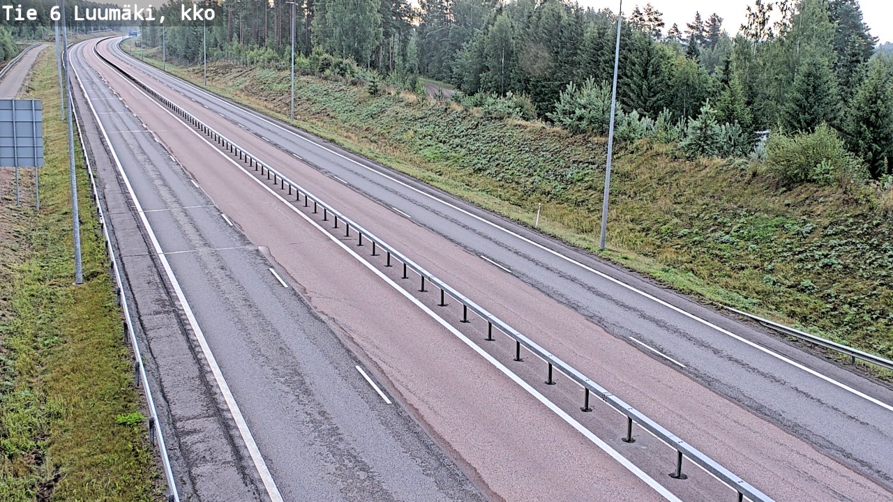 Kelikamerat Kuva Tie 6 Luumäki, kirkko, Luumäki, Etelä-Karjala