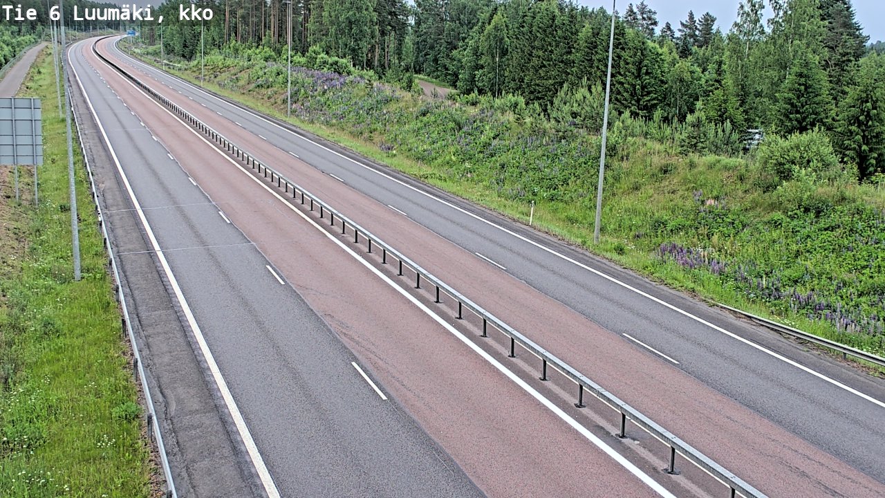 Kelikamerat Kuva Tie 6 Luumäki, kirkko, Luumäki, Etelä-Karjala