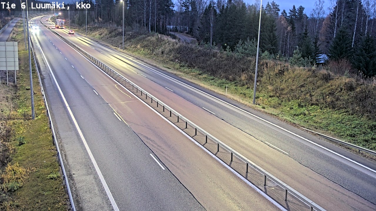 Kelikamerat Kuva Tie 6 Luumäki, kirkko, Luumäki, Etelä-Karjala