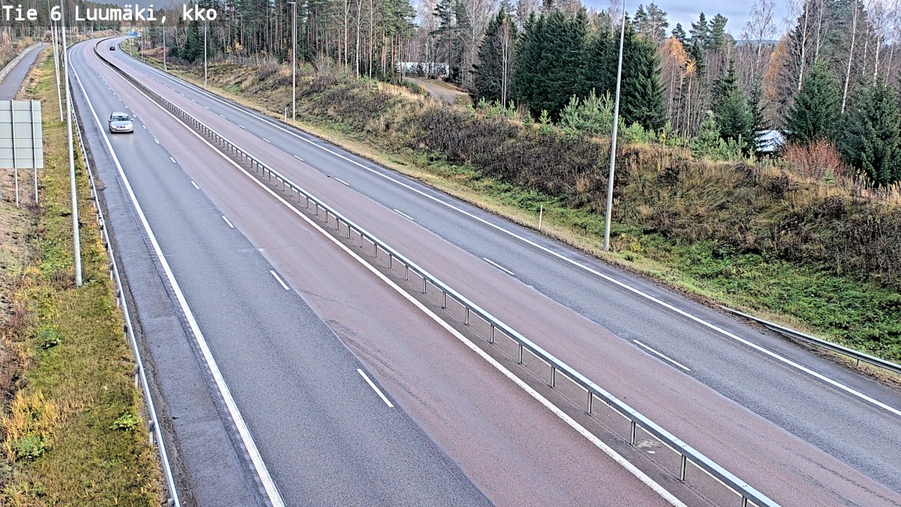 Kelikamerat Kuva Tie 6 Luumäki, kirkko, Luumäki, Etelä-Karjala