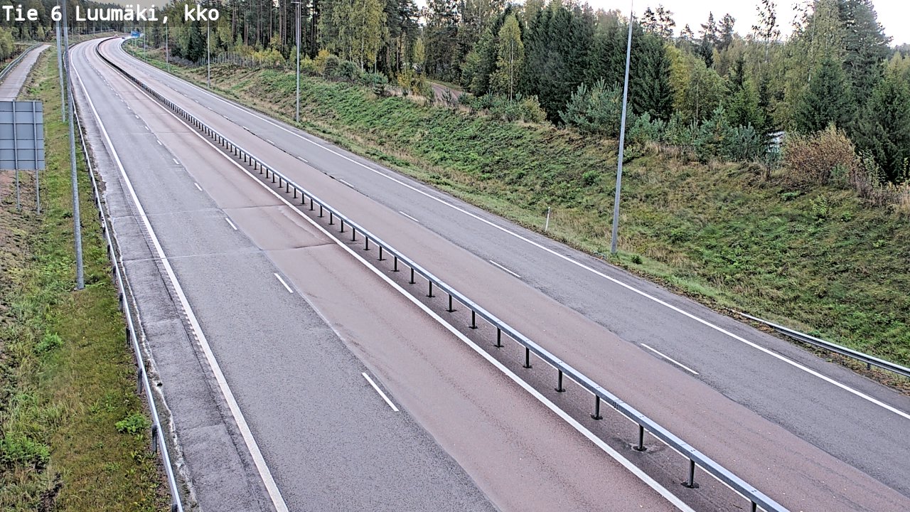 Weather Camera Image Road 6 Luumäki, kirkko, Luumäki, Etelä-Karjala