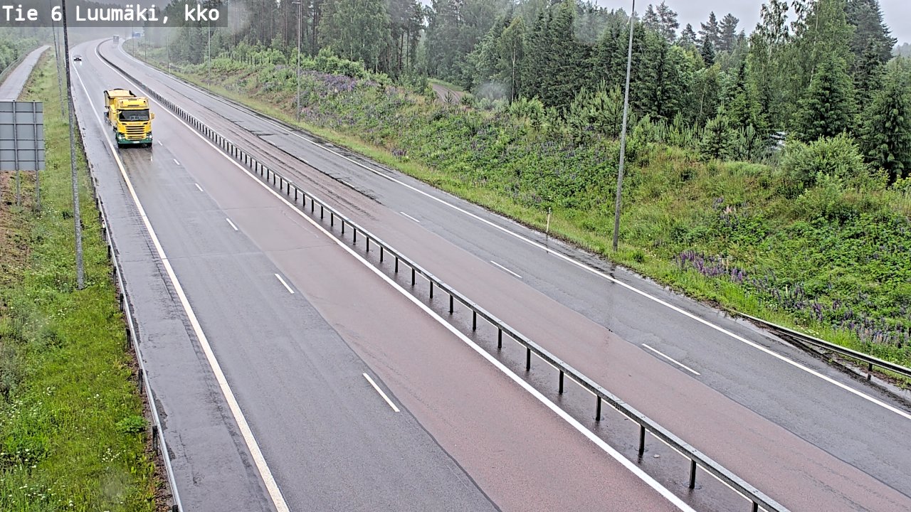 Weather Camera Image Road 6 Luumäki, kirkko, Luumäki, Etelä-Karjala