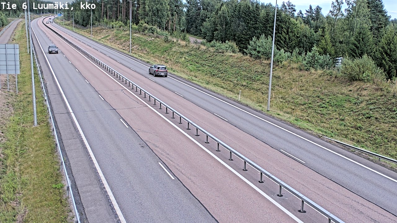 Kelikamerat Kuva Tie 6 Luumäki, kirkko, Luumäki, Etelä-Karjala