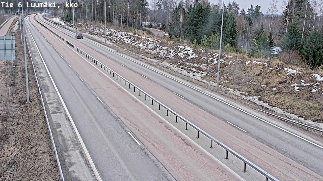 Weather Camera Image Väg 6 Luumäki, kirkko, Luumäki, Etelä-Karjala