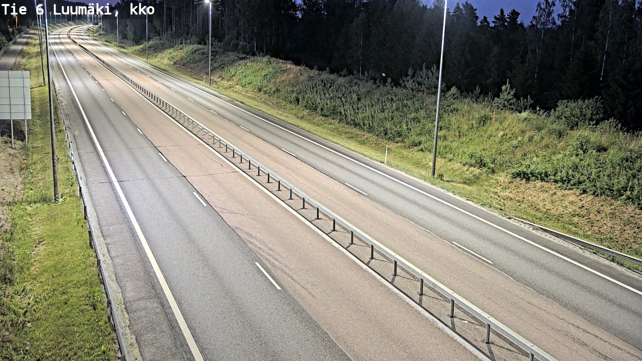 Weather Camera Image Road 6 Luumäki, kirkko, Luumäki, Etelä-Karjala