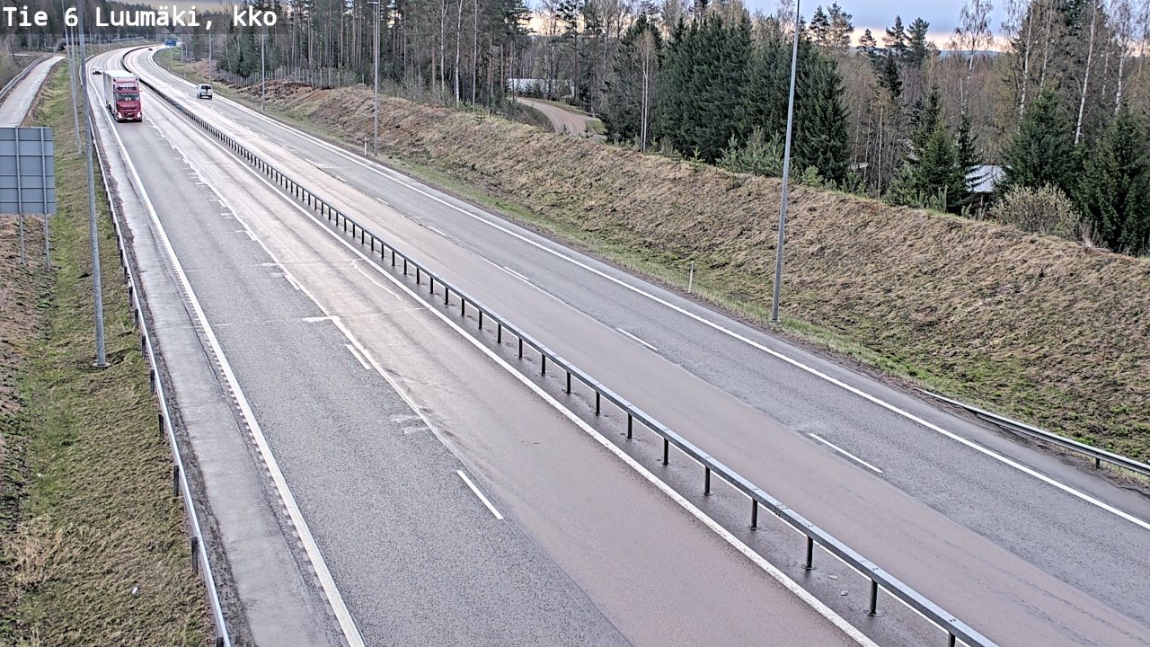 Weather Camera Image Road 6 Luumäki, kirkko, Luumäki, Etelä-Karjala