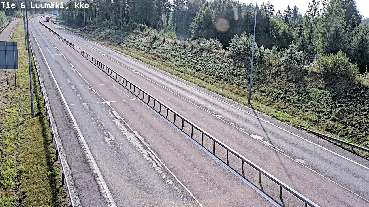 Kelikamerat Kuva Tie 6 Luumäki, kirkko, Luumäki, Etelä-Karjala