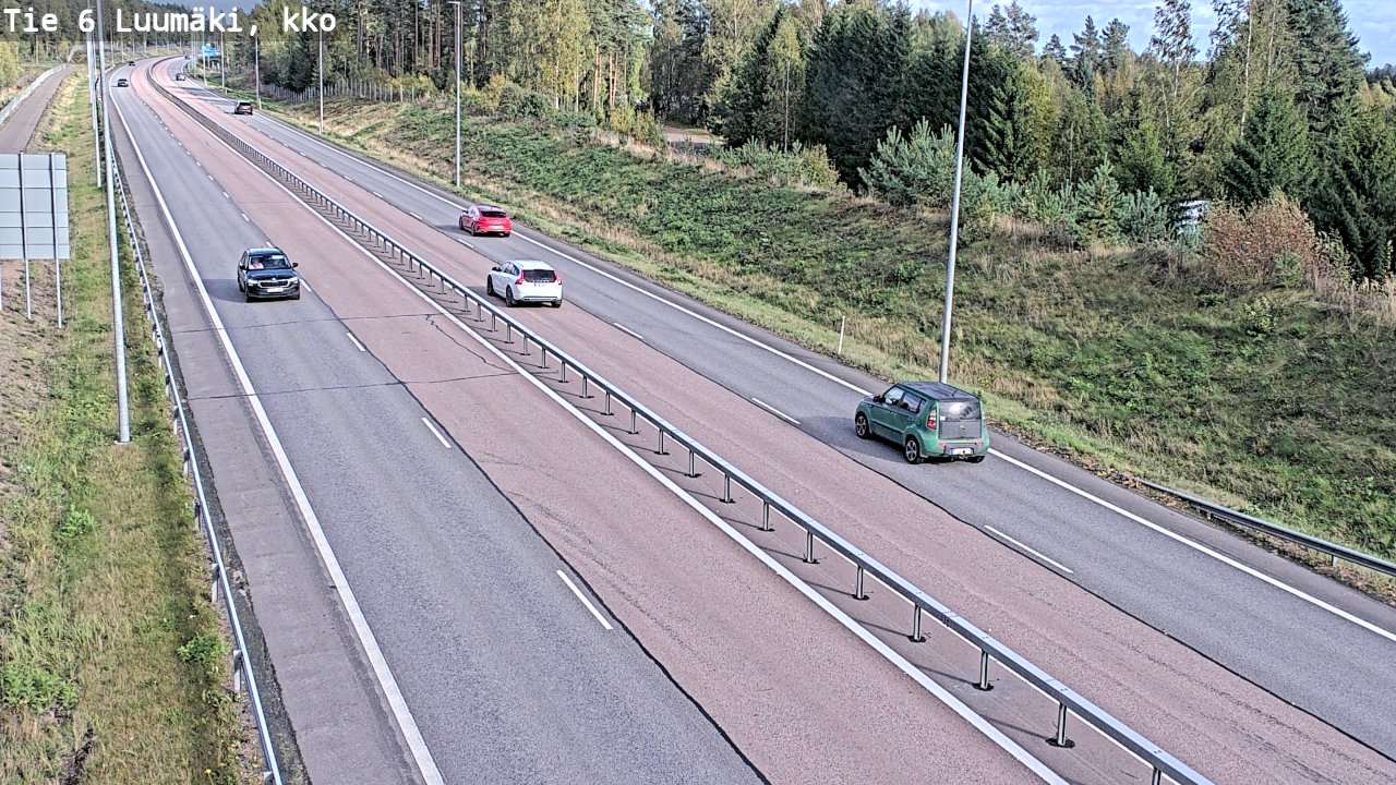 Weather Camera Image Road 6 Luumäki, kirkko, Luumäki, Etelä-Karjala