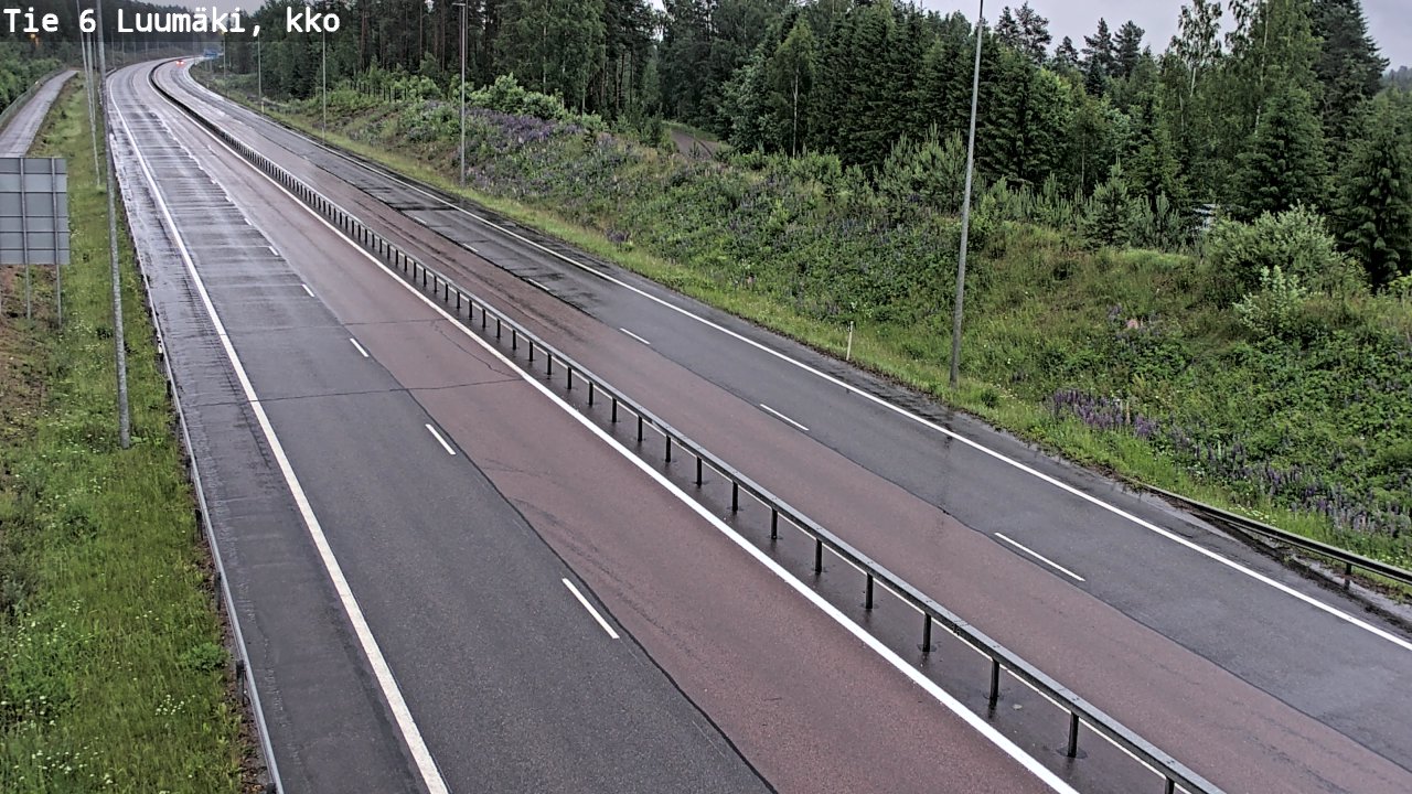 Kelikamerat Kuva Tie 6 Luumäki, kirkko, Luumäki, Etelä-Karjala