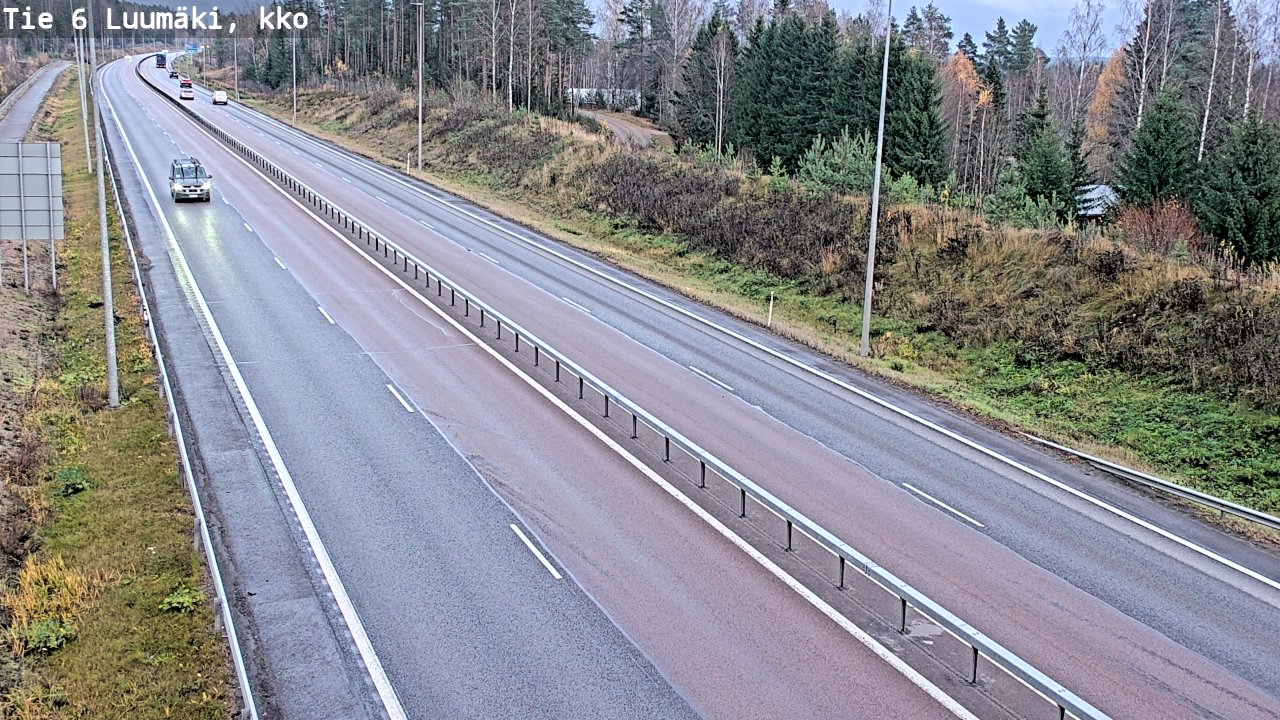 Kelikamerat Kuva Tie 6 Luumäki, kirkko, Luumäki, Etelä-Karjala