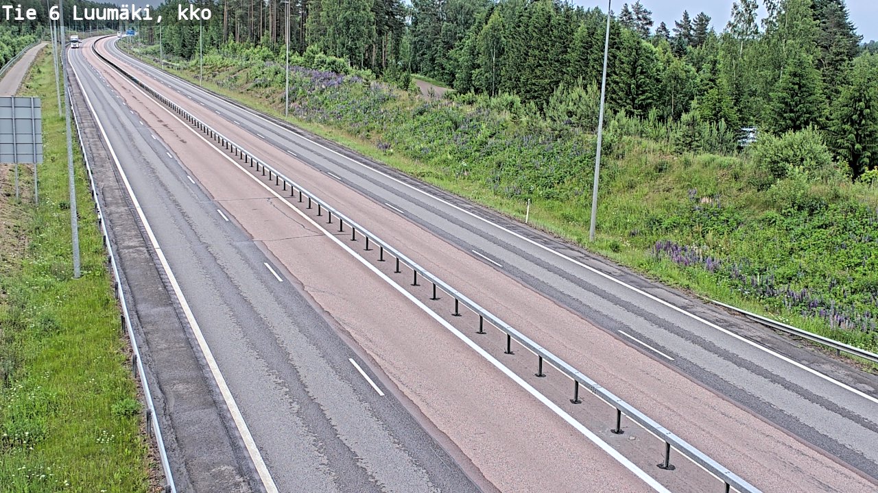 Kelikamerat Kuva Tie 6 Luumäki, kirkko, Luumäki, Etelä-Karjala