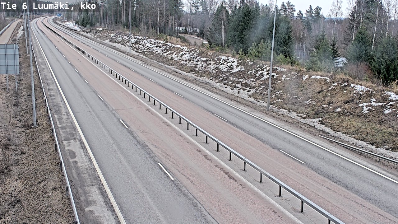 Weather Camera Image Väg 6 Luumäki, kirkko, Luumäki, Etelä-Karjala
