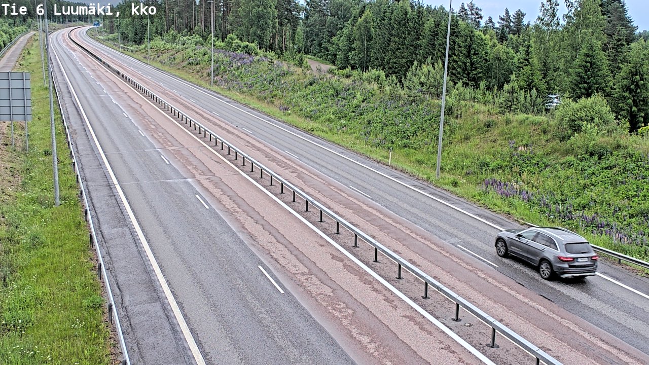 Kelikamerat Kuva Tie 6 Luumäki, kirkko, Luumäki, Etelä-Karjala