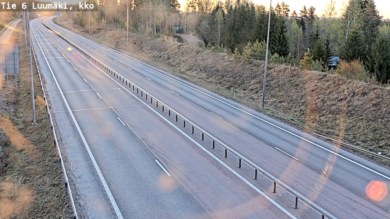 Kelikamerat Kuva Tie 6 Luumäki, kirkko, Luumäki, Etelä-Karjala