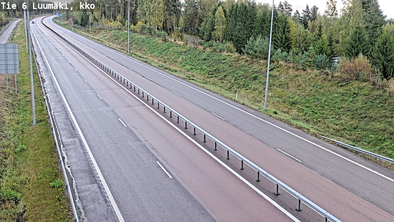 Weather Camera Image Road 6 Luumäki, kirkko, Luumäki, Etelä-Karjala