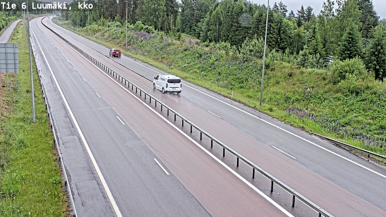 Weather Camera Image Road 6 Luumäki, kirkko, Luumäki, Etelä-Karjala