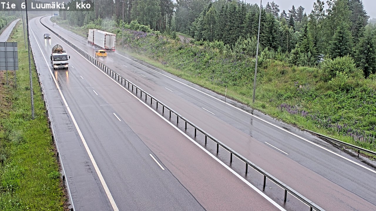 Kelikamerat Kuva Tie 6 Luumäki, kirkko, Luumäki, Etelä-Karjala