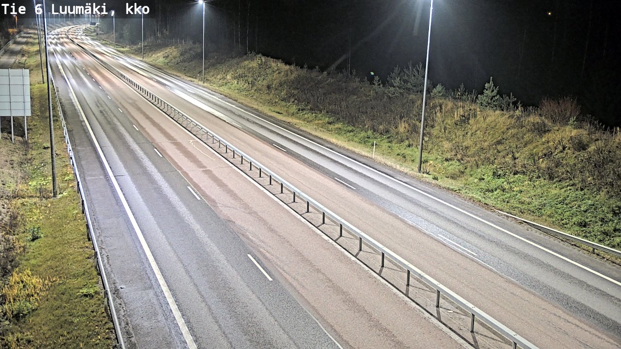 Weather Camera Image Väg 6 Luumäki, kirkko, Luumäki, Etelä-Karjala