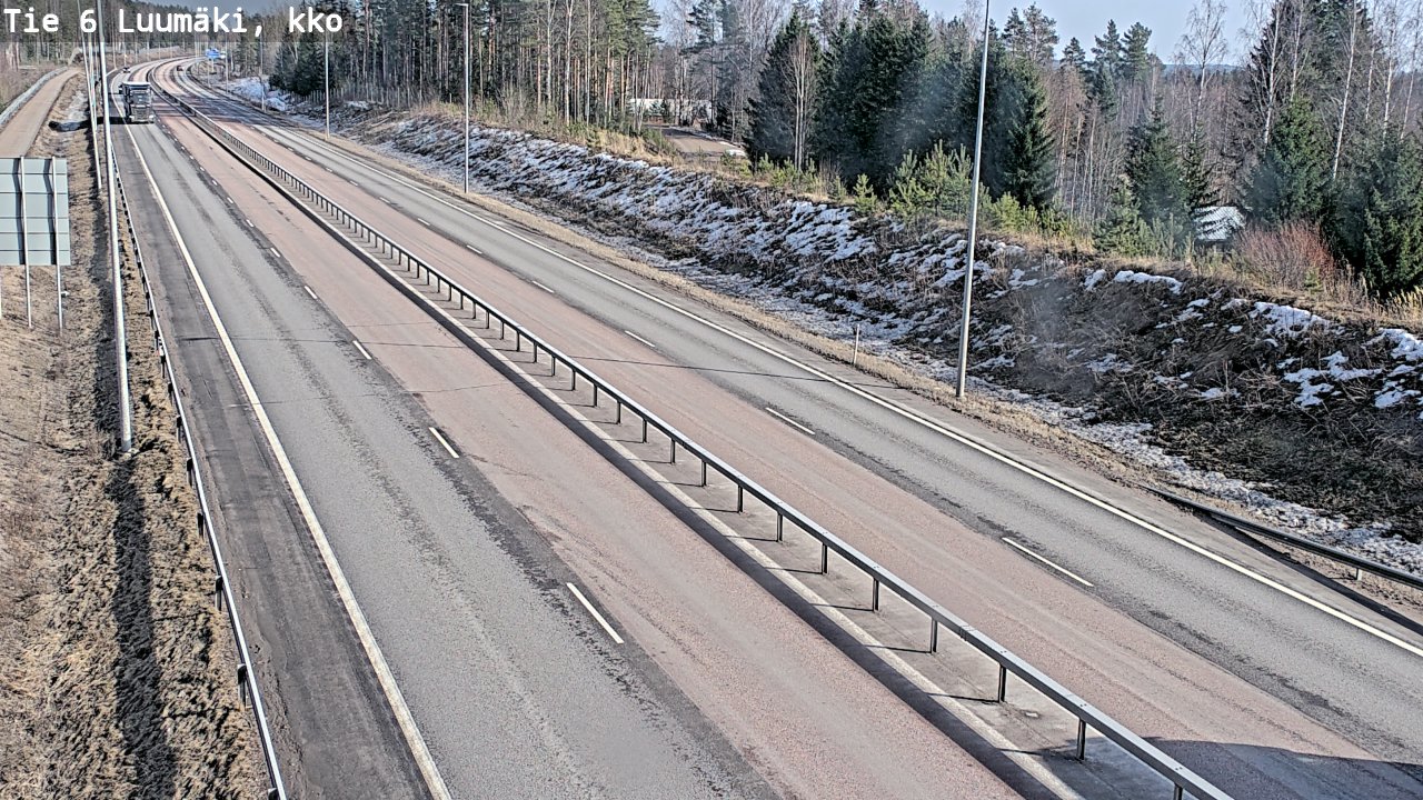 Weather Camera Image Väg 6 Luumäki, kirkko, Luumäki, Etelä-Karjala