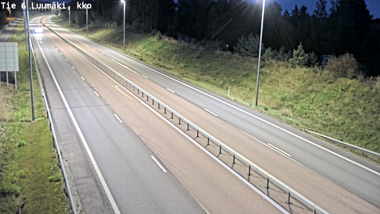 Weather Camera Image Road 6 Luumäki, kirkko, Luumäki, Etelä-Karjala