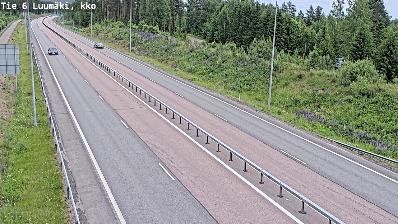 Kelikamerat Kuva Tie 6 Luumäki, kirkko, Luumäki, Etelä-Karjala