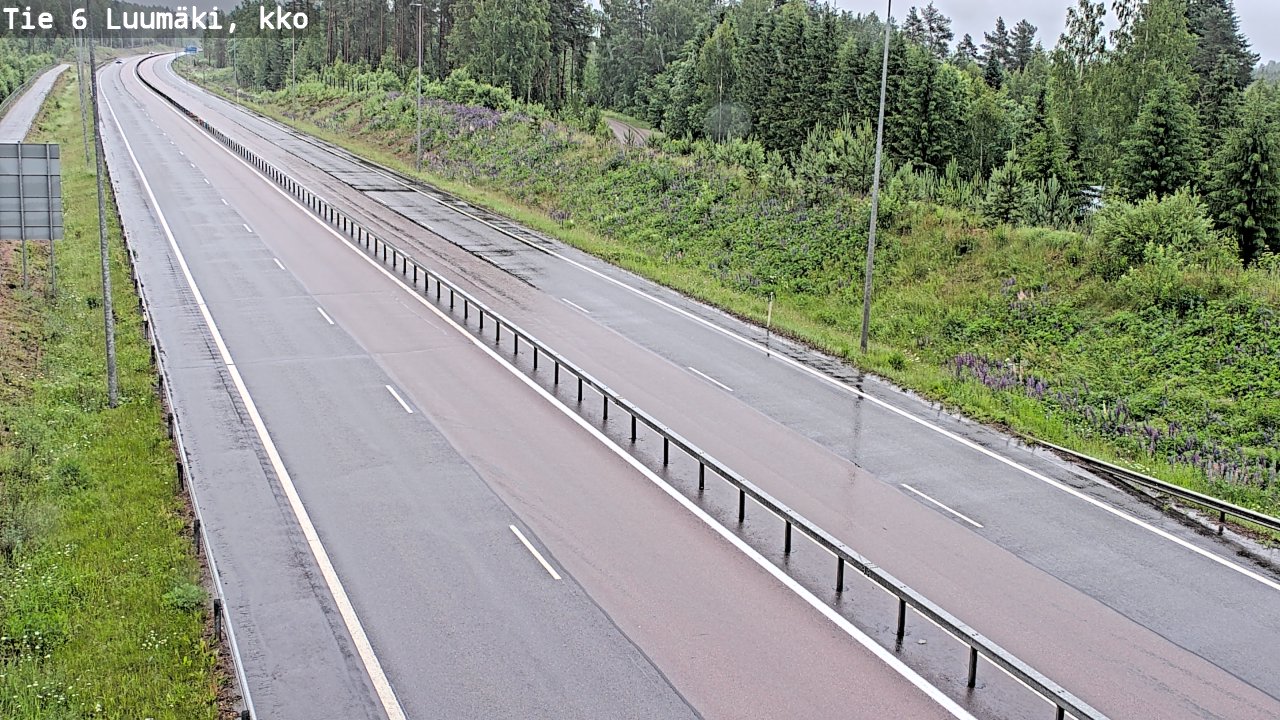 Weather Camera Image Road 6 Luumäki, kirkko, Luumäki, Etelä-Karjala