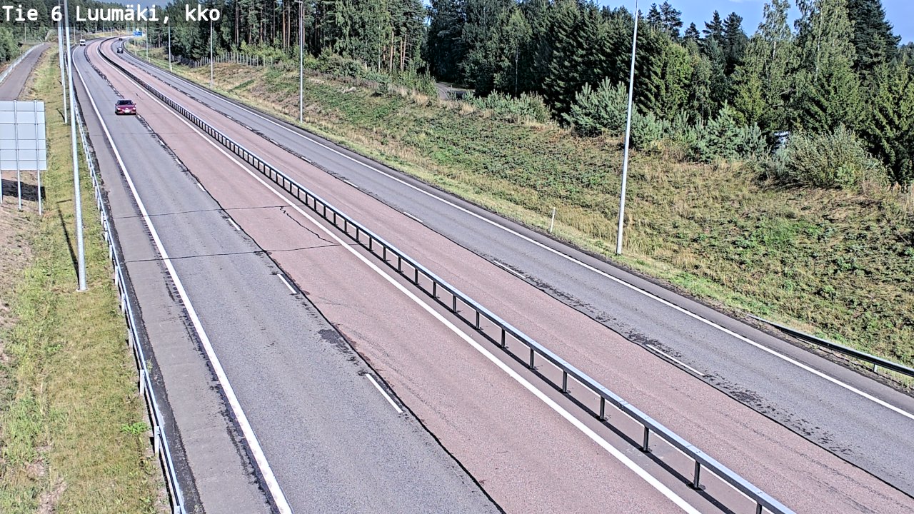 Kelikamerat Kuva Tie 6 Luumäki, kirkko, Luumäki, Etelä-Karjala
