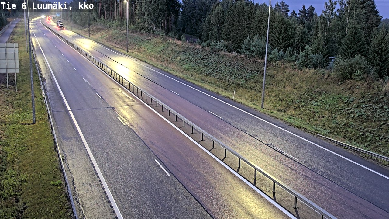 Kelikamerat Kuva Tie 6 Luumäki, kirkko, Luumäki, Etelä-Karjala