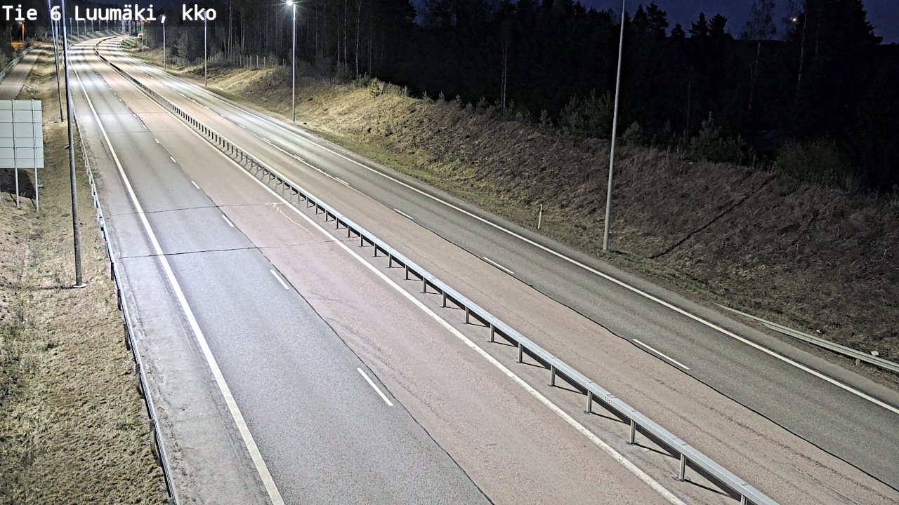 Weather Camera Image Väg 6 Luumäki, kirkko, Luumäki, Etelä-Karjala