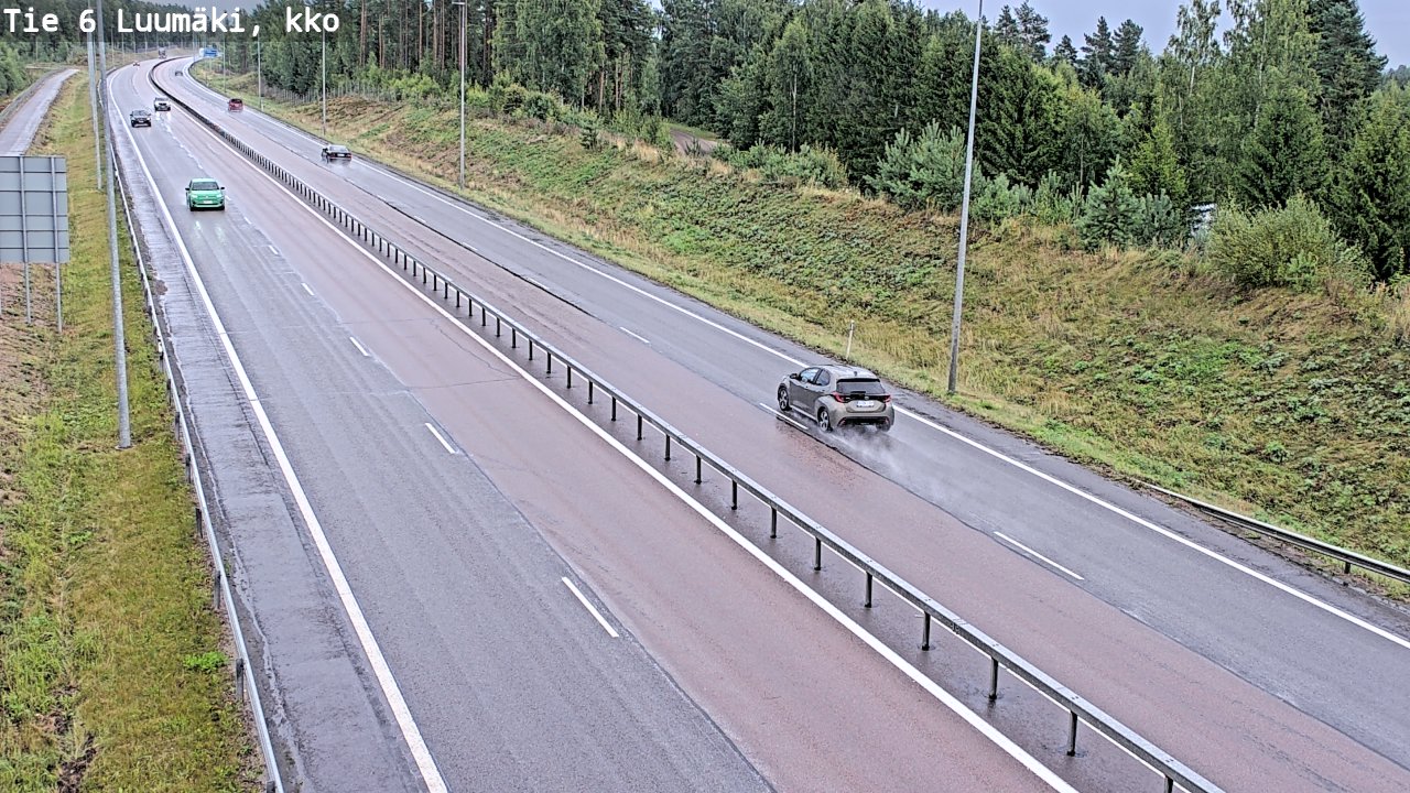 Kelikamerat Kuva Tie 6 Luumäki, kirkko, Luumäki, Etelä-Karjala
