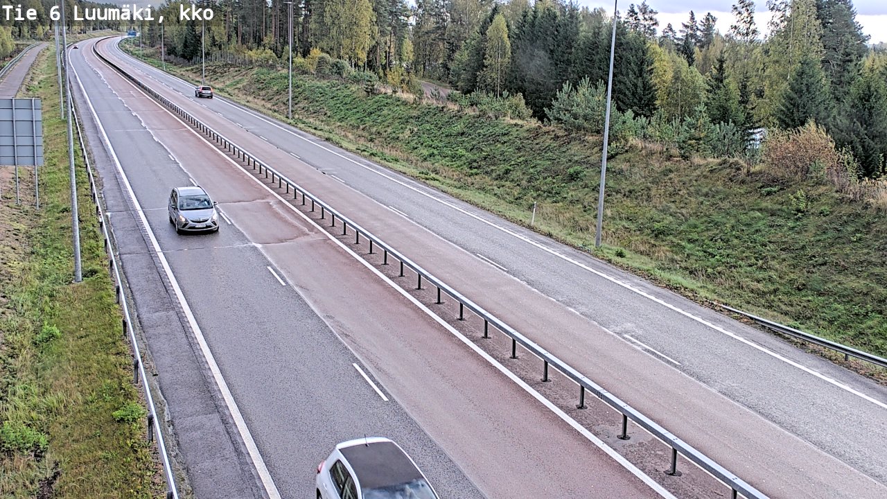 Kelikamerat Kuva Tie 6 Luumäki, kirkko, Luumäki, Etelä-Karjala