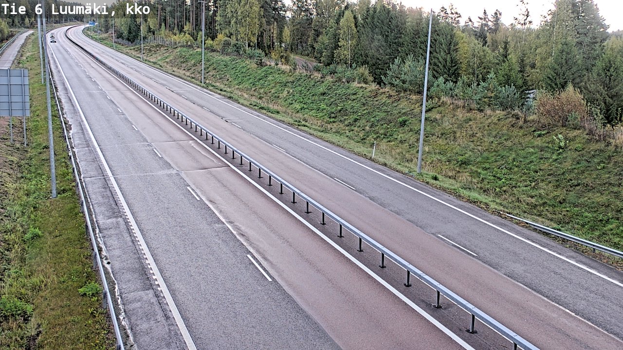 Weather Camera Image Road 6 Luumäki, kirkko, Luumäki, Etelä-Karjala